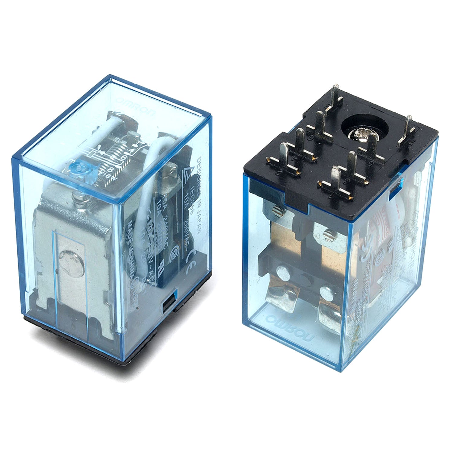 Electromagnetic OMRON Relay LY2N-J 4PDT 10A 220VAC Coil 8 Pin PCB Mount