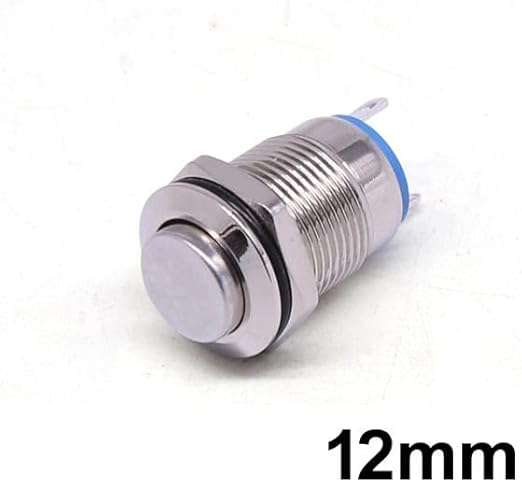 Metal Switch On/Off 12mm White LED Ring Water-Dustproof