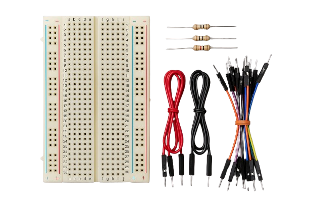 Breadbord,wies,resistors