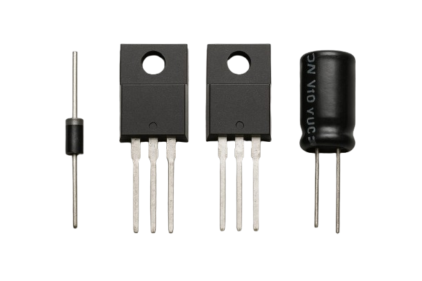 Diodes,transistors,capacitors